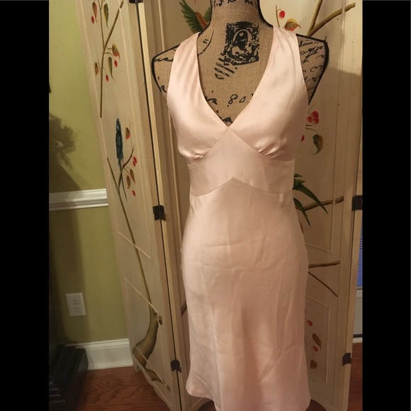 Ann Taylor GorgeousPale Pink Silk Dress Size 0 - Picture 5 of 7